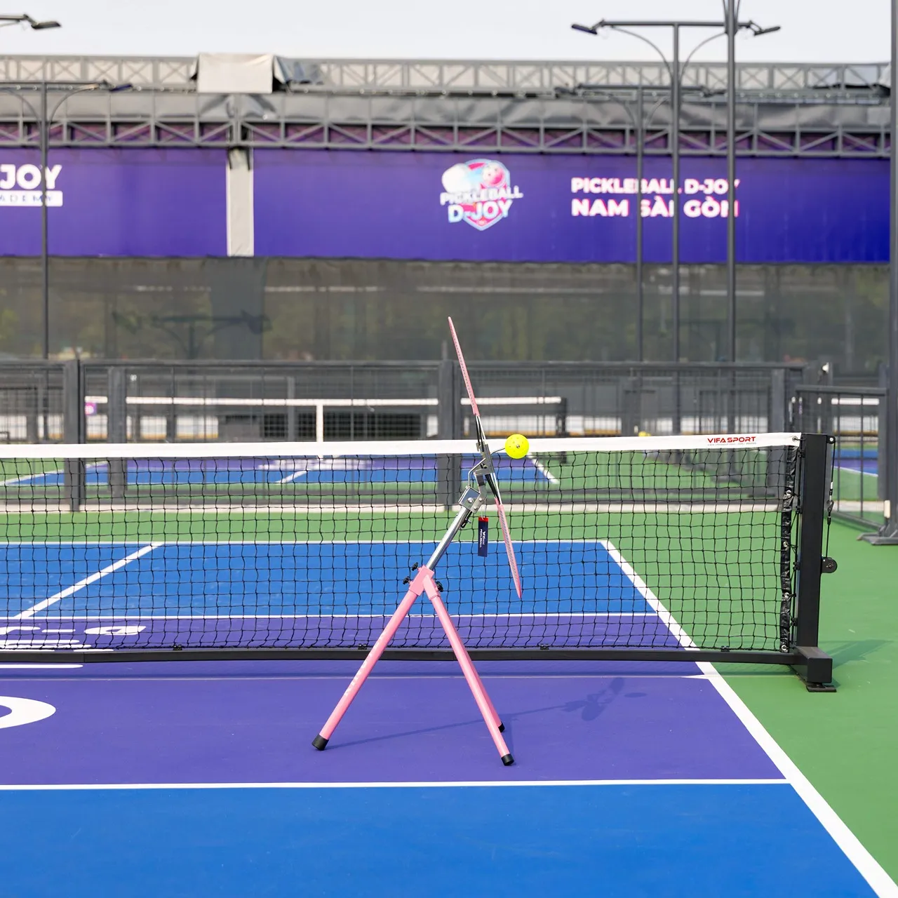 thiết bị tập topspin pickleball hồng 2